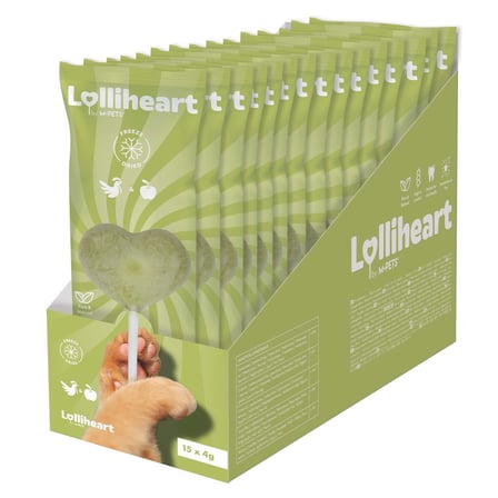 M-PETS LOLLİHEART ELMALI KEDİ ÖDÜLÜ 4GR 15Lİ (KOLİ)