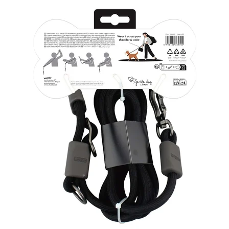 M-PETS GENTLE DOG FONKSİYONEL GEZDİRME TASMA SİYAH
