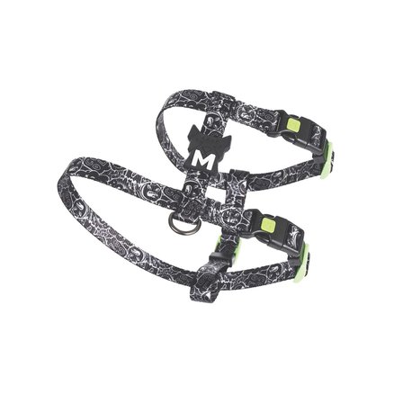 M-PETS URBAN STYLE BLACK/WHİTE ACTİVE KÖPEK GÖĞÜS TASMASI (S)