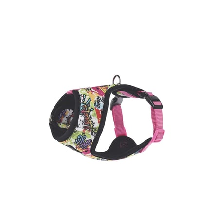 M-PETS URBAN STYLE GRAFFITI EASY FİT KÖPEK GÖĞÜS TASMASI (M)