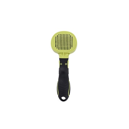 M-Pets Click and Groom Kedi ve Köpekler İçin Basmalı Masaj Uçlu Fırça 8x6,5x5 Cm 