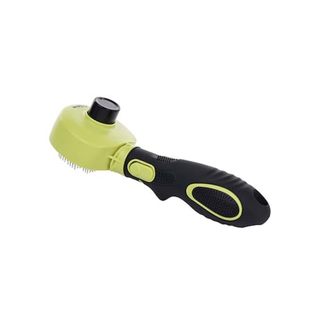 M-Pets Click and Groom Kedi ve Köpekler İçin Basmalı Masaj Uçlu Fırça 8x6,5x5 Cm 