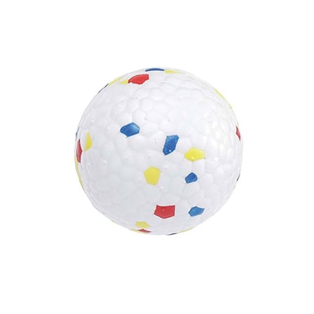 M-Pets Bloom Ball Parçalanmaz Top Köpek Oyuncağı Beyaz 5,5 Cm 