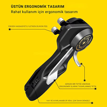Coofbe Tüm Tabletler İçin Profesyonel 6 Parmak Tetik Seti Tablet Oyun Kolu iPad Tablet Mobile Joystick
