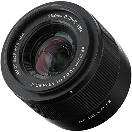 Viltrox AF 20mm f/2.8 FE Lens (Sony E)