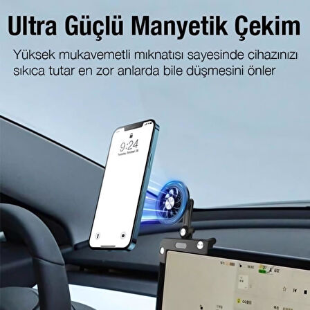 Coofbe Açı Ayarlamalı Magsafe Uyumlu Tesla Araç İçi Telefon Tutucu Tesla Model X S Y Uyumlu Telefon Tutucu