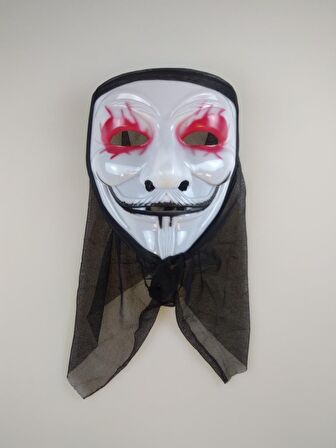 MASKE VENDETTA-JOKER ARKASI TÜLLÜ