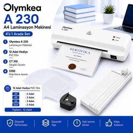 A230s 4in1set Laminasyon Makinesi ( A4 )