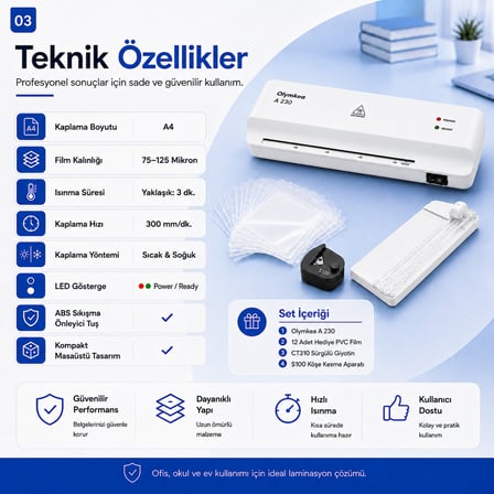 A230s 4in1set Laminasyon Makinesi ( A4 )