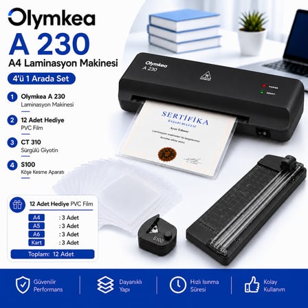 A230s 4in1set Laminasyon Makinesi ( A4 )