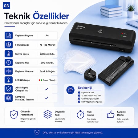 A230s 4in1set Laminasyon Makinesi ( A4 )
