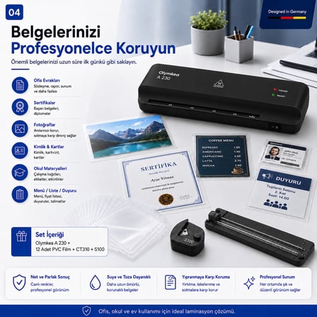 A230s 4in1set Laminasyon Makinesi ( A4 )