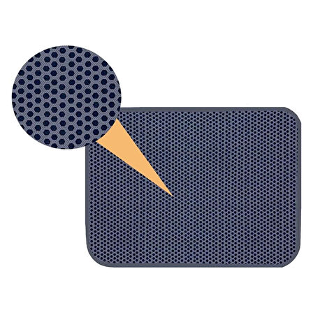 Aktunç Elekli Tuvalet Önü Kedi Kumu Paspası 60X120 cm (GRİ)