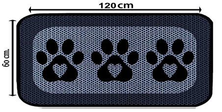 Aktunç Elekli Tuvalet Desenli Önü Kedi Kumu Paspası 60X120 cm DESEN 3
