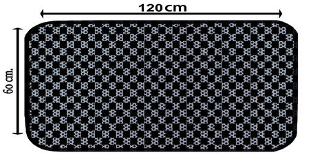 Aktunç Elekli Tuvalet Desenli Önü Kedi Kumu Paspası 60X120 cm DESEN 9