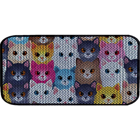 Aktunç Elekli Tuvalet Desenli Önü Kedi Kumu Paspası 60X120 cm DESEN 10