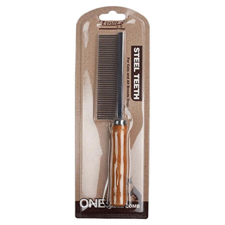 Sık Uzun ve Kısa Dişli Tarak 90505.01: Köpek Kedi Kıtık ve Tüy Dökülme Önleyici Tarak