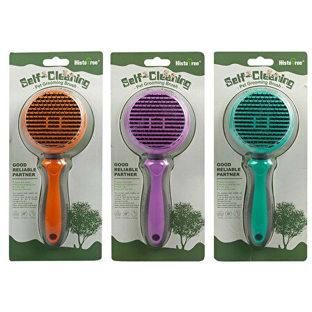 Sustalı Yuvarlak Fırça Kalın Tel 92257: Köpek Kedi Tüy Toplama ve Düğüm Açma Tarağı