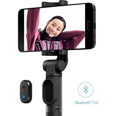 Xiaomi İkisi Bir Arada Bluetooth Selfie Çubuğu - Tripod Siyah