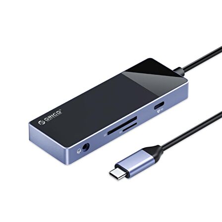 ORICO Type-C PD100W 4K 30Hz HDMI 3.5mm Jak SD TF Kart Okuyucu 3 USB Portlu Hub Çoklayıcı