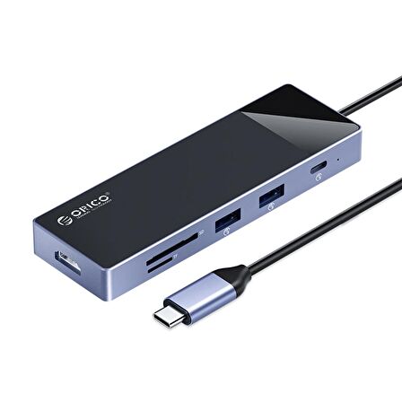 ORICO Type-C PD100W 4K 30Hz HDMI SD TF 5Gbps Type-C 4 USB-A Portlu Hub Çoklayıcı