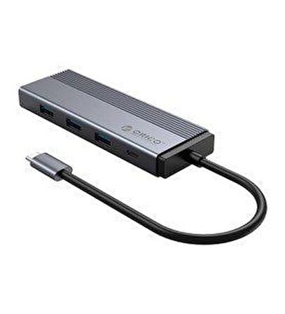 Orico 5-in-1 Type-C to 3 Port USB3.0 RJ45 Ethernet PD Adaptör 5SXRJ