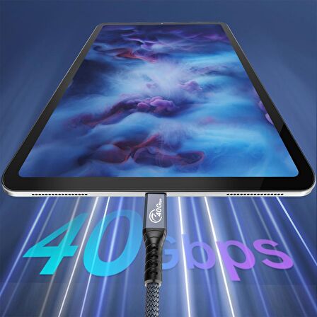 ORICO Thunderbolt 4 PD100W 5A 40Gbps 8K@60Hz Type-C Yüksek Hızlı Kablo 80 CM