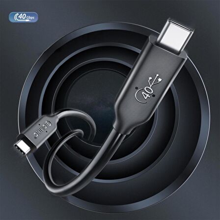 ORICO USB 4.0 Type-C PD100W 5A 40Gbps 8K@60Hz Çok Fonksiyonlu Kablo 30 CM