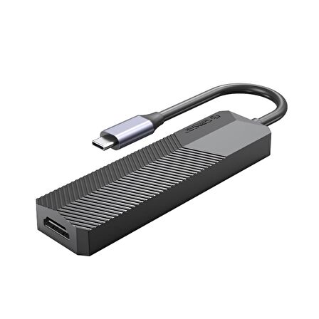 ORICO Type-C Bağlantılı 2 USB Portlu 4K@30Hz HDMI TF/SD Docking Station Siyah
