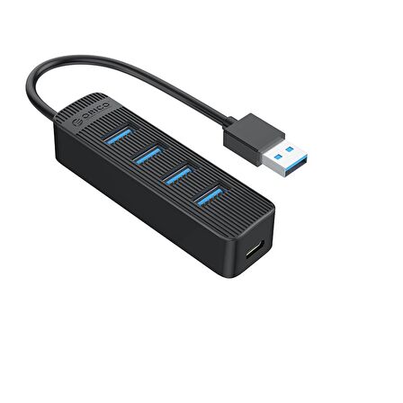 ORICO TWU3-4A USB 3.0 4 Portlu USB-A Bağlantılı Çoklayıcı Hub Siyah