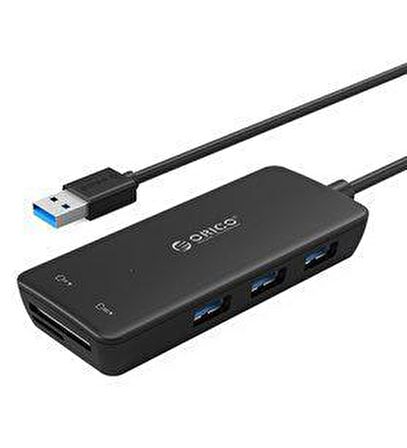 Orico 3 Port USB3.0 SD ve Micro SD Kart Okuyuculu Çoklayıcı, HUB, H3TS-U3