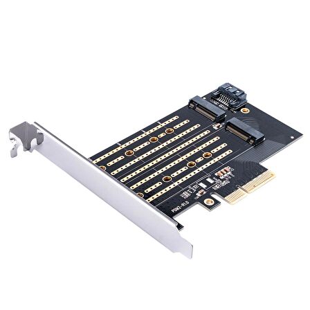 ORICO PCI-E 3.0 x4 M.2 NVME ve NGFF  SSD Çift Slot Dönüştürücü Adaptör Kartı