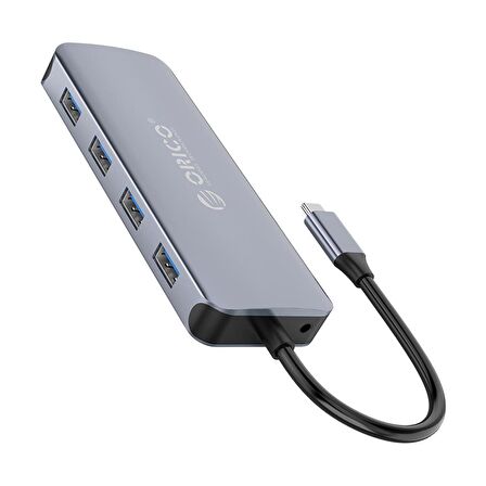 ORICO Type-C to USB 3.0 HDMI 4K@30Hz VGA RJ45 SD TF AUX PD Dönüştürücü HUB