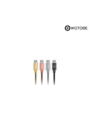 Micro Usb Çelik Spiralli Şarj Data Kablosu