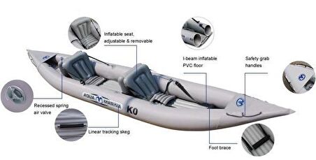 Aqua Marina K0 Leisure Kayak Inflatable Floor Kürekli