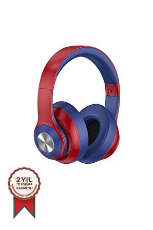 TORİMA SN-85 Kablosuz Kulaklık Bluetooth 5.1 kırmızımavi