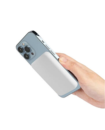 YK Design P736 Wireless Magnetic Magsafe Powerbank Kablosuz 15W 5000 mAh