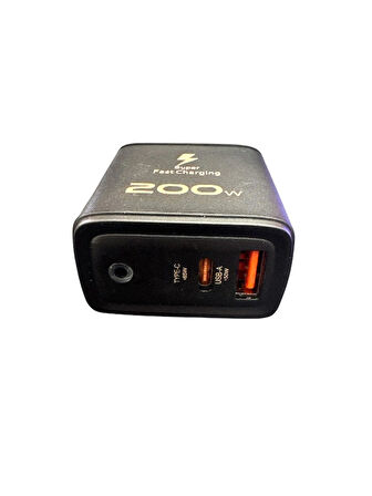 YK Design YK-SR62 200W USB+PD Şarj Başlığı ve TypeC-TypeC Kablo