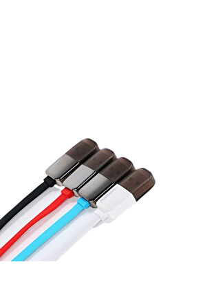 Remax Ikili Yassı 1 Metre Micro Usb Apple Lightning Şarj Data Kablosu