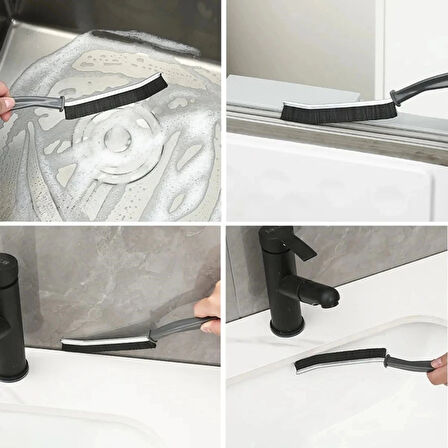 İpek Yıldızı® 2li Çok Amaçlı Multi Ince Temizlik Fırçası Derz Arası Banyo Mutfak Lavabo Detay Temizleme Fırçası