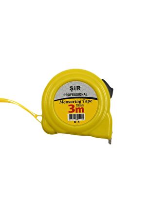 Şir Profesyonel Şerit Metre Mezura 3 Metre 19 Mm D4 Gkh