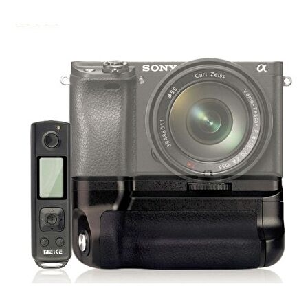 MeiKe Sony A6500 için MeiKe MK-A6500 Pro Battery Grip + Zaman Ayarlı Kumanda