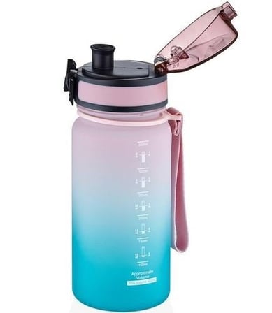 Uzspace Tritan Su Matarası 350Ml VGN3034-4 Pembe Turkuaz