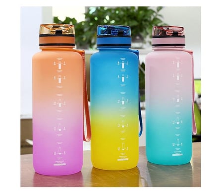 Uzspace Tritan Su Matarası 1500Ml VGN3056 Turuncu Mor