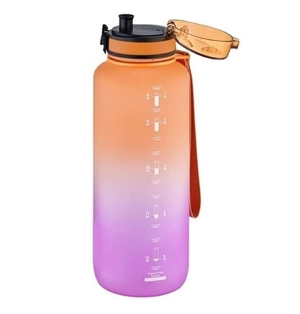 Uzspace Tritan Su Matarası 1500Ml VGN3056 Turuncu Mor