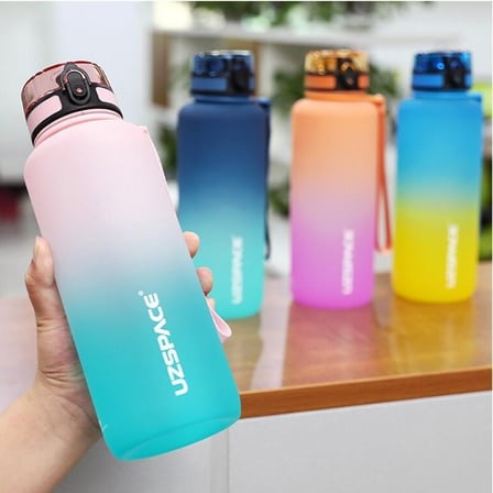 Uzspace Tritan Su Matarası 1500Ml VGN3056 Pembe Turkuaz