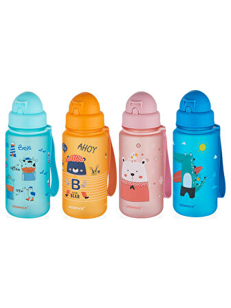 Uzspace Tritan Pipetli Suluk 400 ml Pembe