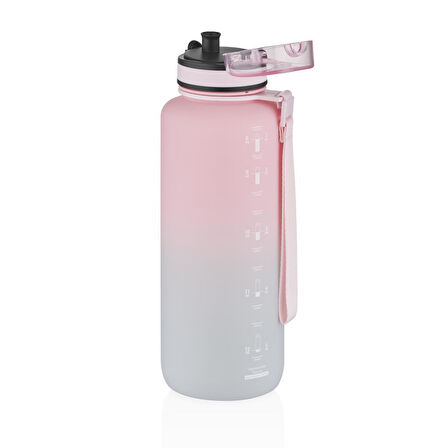 Uzspace Tritan Su Matarası 1500Ml VGN3056 Pembe Gri