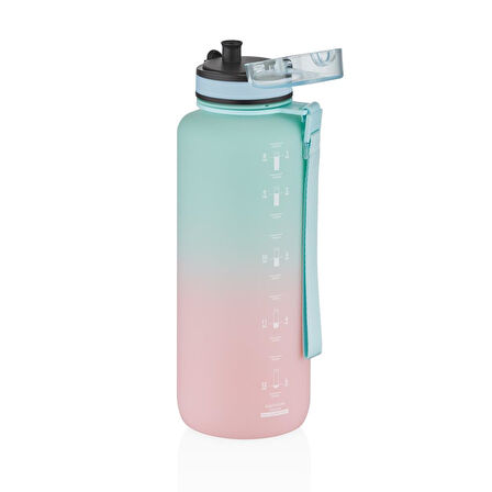 Vagonlife Uzspace 3056 1500ml Mint Yeşili-Pembe Tritan Matara