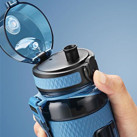 Uzspace Tritan Su Matarası 800Ml VGN5045 Koyu Gri